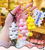 Cute Animal Keychain and Bag Accessory Set