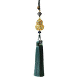 Gold-plated Double Gourd Car Interior Decoration Pendant Gear Bead