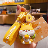 Funny Shiba Inu Keychain Couple Key Ring Bag Pendant Gift