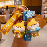 Funny Shiba Inu Keychain Couple Key Ring Bag Pendant Gift