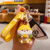 Funny Shiba Inu Keychain Couple Key Ring Bag Pendant Gift