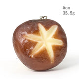 2pcs Mushroom Keychain Pendant Vegetable Agaric Charms Food Bag Bike Key Toy