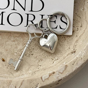 Heart Keychain Y2K Keyring Handbag Accessory