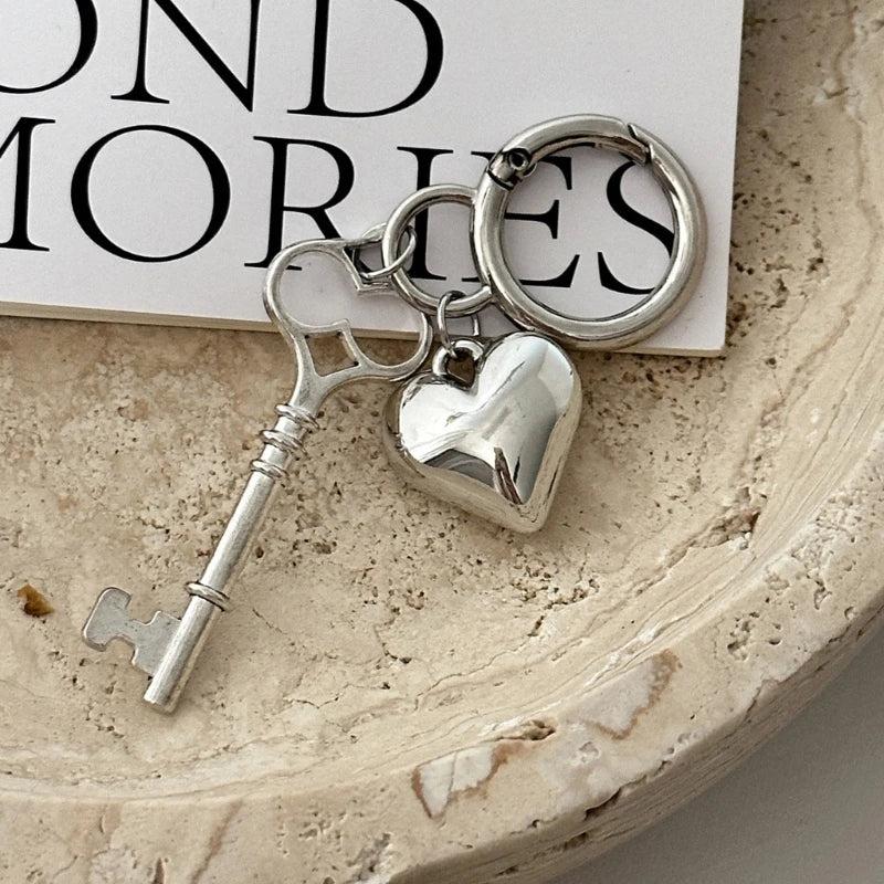 Heart Keychain Y2K Keyring Handbag Accessory