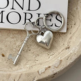 Heart Keychain Y2K Keyring Handbag Accessory