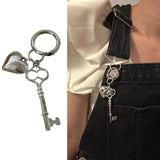 Heart Keychain Y2K Keyring Handbag Accessory