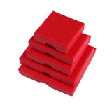 5pcs Thin Square Jewelry Box Bracelet Packaging Red