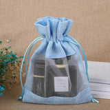 5pcs Linen Drawstring Jewelry Gift Bag Sachet Collection Packaging Bags