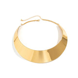 Metal Wide Torques Choker Necklace for Women Jewelry Collar Punk Hip Hop