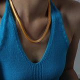 Stainless Steel Women'S Necklace Blade Chain Hip Hop Jewelry