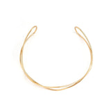 Vintage Metal Wire Torques Choker Necklace Collar Punk Grunge Jewelry