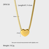 Heart Love Pendant Necklace for Women Waterproof Jewelry Gift