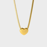 Heart Love Pendant Necklace for Women Waterproof Jewelry Gift