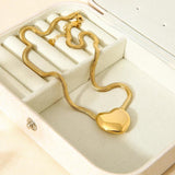 Heart Love Pendant Necklace for Women Waterproof Jewelry Gift