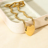 Heart Love Pendant Necklace for Women Waterproof Jewelry Gift
