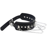 Gothic PU Leather Choker Halloween Necklace - Punk Rock Chain Necklace