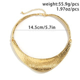 Punk Heavy Metal Wire Torques Choker Necklace for Women