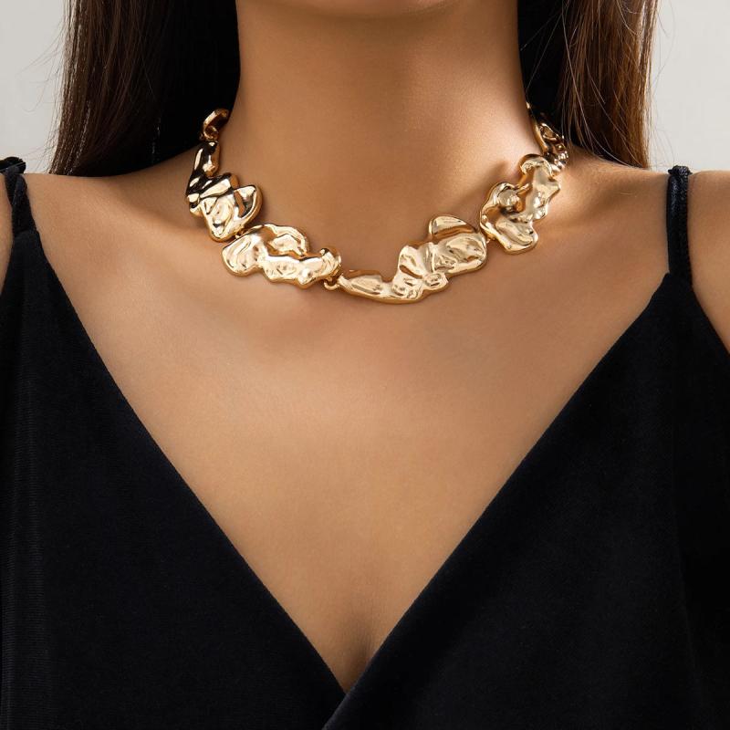 Steampunk Irregular Collar Necklace Heavy Metal Chunky Chain Choker