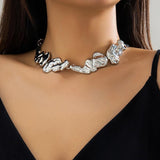 Steampunk Irregular Collar Necklace Heavy Metal Chunky Chain Choker
