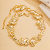 Steampunk Irregular Collar Necklace Heavy Metal Chunky Chain Choker