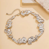 Steampunk Irregular Collar Necklace Heavy Metal Chunky Chain Choker