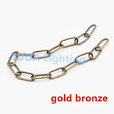 Vintage Bronze Bearing Drag Chains for Retro Chandelier Crystal Lamp