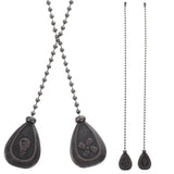 Ceiling Fan Zipper Lamp Pull Chains, Set of 4
