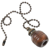 Ceiling Fan Light Chain Pull Wooden Ball Lamp Pulls Decorative Chains