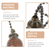Ceiling Fan Light Chain Pull Wooden Ball Lamp Pulls Decorative Chains