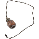 Ceiling Fan Light Chain Pull Wooden Ball Lamp Pulls Decorative Chains