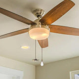2 Pcs Beaded Fan Metal Decor Home Light Lamp Pendant Zipper Strip Chain Pull