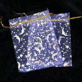 100pcs Moon Star Organza Bags 7x9 9x12cm Christmas Gift Bag