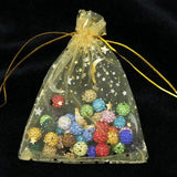 100pcs Moon Star Organza Bags 7x9 9x12cm Christmas Gift Bag