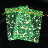 100pcs Moon Star Organza Bags 7x9 9x12cm Christmas Gift Bag