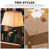2Pcs Ceiling Fan Pull Chain Decorative Pendant Extension