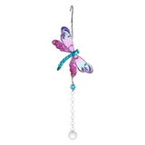 Ceiling Fan Light Pull Chain with Glass Dragonfly Pendant