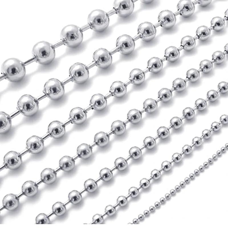 Stainless Steel Ball Chain for DIY Jewelry 1.5-10mm