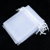 50Pcs Organza Bag Jewelry Tulle Drawstring Wedding Gift Packaging