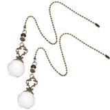Crystal Ceiling Fan Light Pull Chain Lamp European Style Chandelier Pendant