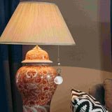 Crystal Ceiling Fan Light Pull Chain Lamp European Style Chandelier Pendant