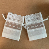 Wedding Organza Drawstrings Bags, Small Gift Pouch, Packaging, 10*14cm