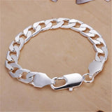 925 Silver Charm Chain Bracelet Wedding H262