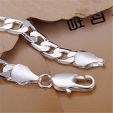 925 Silver Charm Chain Bracelet Wedding H262