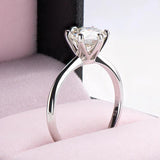 Tezzc 1-5CT VVS1 Moissanite Ring S925 Silver