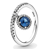 925 Sterling Silver Crystal Ring for Women Wedding Party