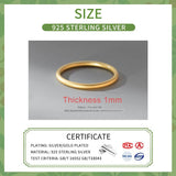 925 Sterling Silver Frosting Round Ring for Women