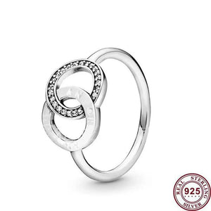 Vintage Crown Heart Women's Sign Ring Wedding Gift