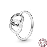 Vintage Crown Heart Women's Sign Ring Wedding Gift