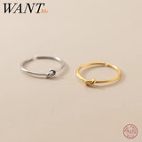 925 Silver Twist Opening Adjustable Ring for Women