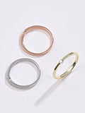 925 Silver Cubic Zircon Inlaid Customize Ring Multi-color Hot Jewelry